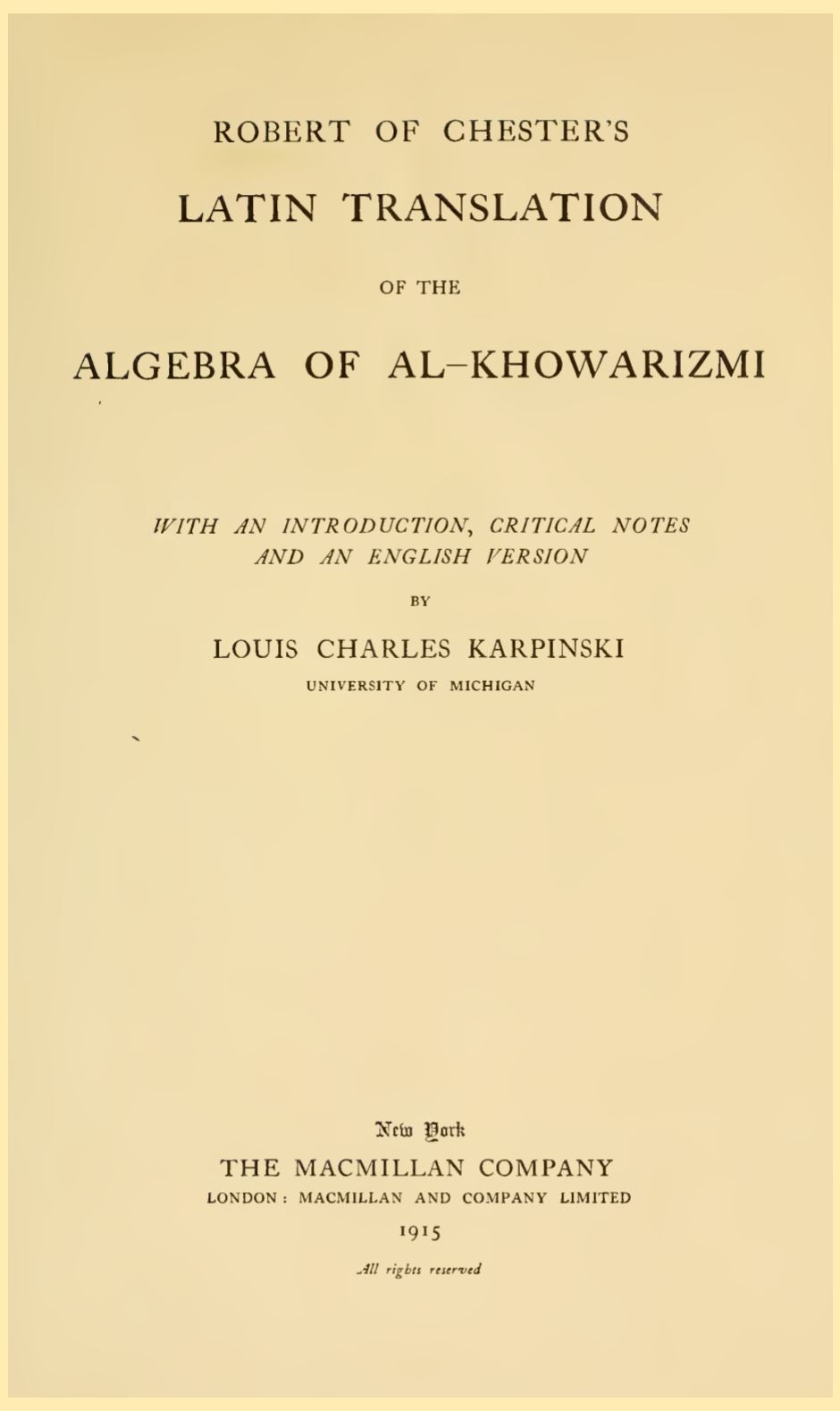al-Khwārizmī